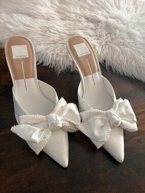 Dolce Vita white heels